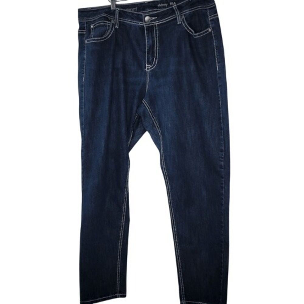 Avenue Blue Skinny Jeans‎